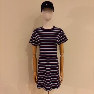 Defacto Striped Ribbed Knit A-Line Dress – Size XL